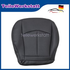 Für W211 Mercedes E-Klasse Fahrerseite Boden Mikrofaser Leder Sitzbezug Schwarz