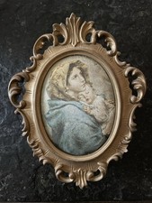 Princess Art Vintage Seidenbild made in Western Germany