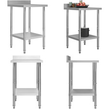 Arbeitstisch Rollen Edelstahltisch Gastro Küchentisch mehrere Auswahl vidaXL