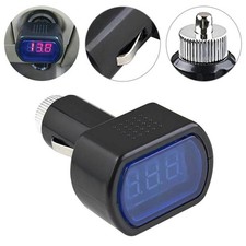 LED Zigarettenanzünder Batterie Tester Voltmeter Kfz Spannungsanzeige 12V 24V