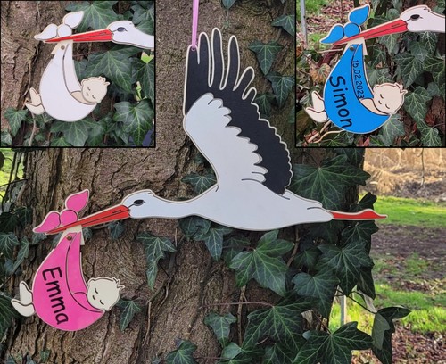 Storch zur geburt mit namen - geburt,