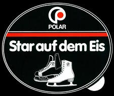 Werbe Aufkleber - Polar Schlittschuhe - 12x10cm - Vintage 80er