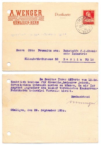 132351 postkarte wenger - -,
