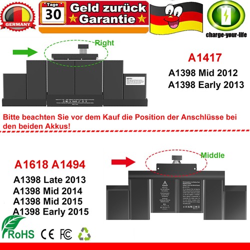 A1618 a1494 akku für - a1494, macbook