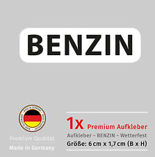 Aufkleber Auto Benzin tanken