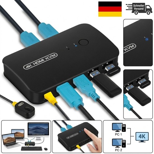 Hdmi kvm umschalter usb - kvm, umschalter,
