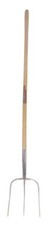 Aktions-Streugabel mit Stiel (gewachst Eschestiel) 3 Zinken Streugabel Gabel Heu
