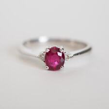 14K Echt Weißgold Natürlich