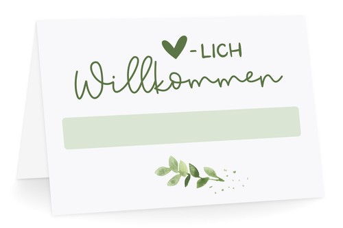 Tischkarten herzlich - tischkarten, "herzlich