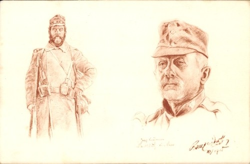 Künstler kuk armee - künstler, ak