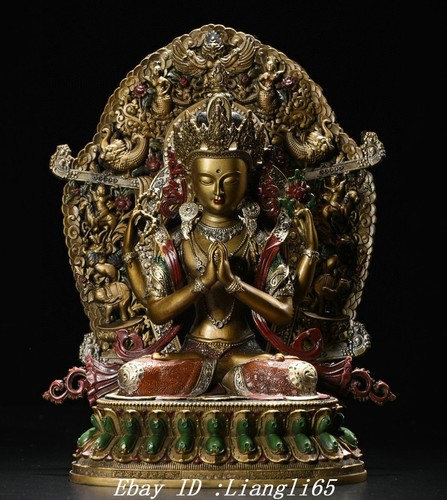 Xizang bronze gemälde - 10,6'',