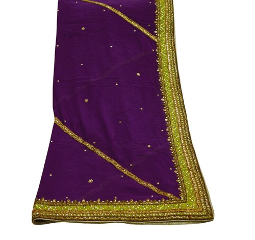 Vintage schwere lila dupatta - schwere,