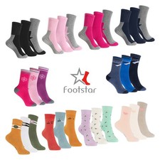 Footstar Kinder Frottee-Socken mit Motiv (3 Paar oder 6 Paar) Thermo Socken
