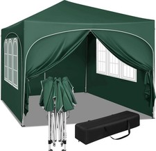Pavillon 3x3 m mit 4 Seitenwänden wasserabweisend UV-Schutz Tragetasche 04gn