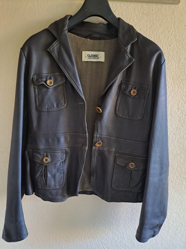 Closed leder damenjacke gr - closed,
