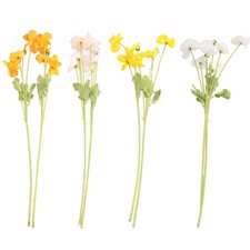 3X(8 StüCke  Seiden Mohn