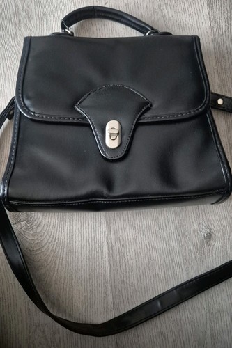 Schwarze ledertasche crossbody - ledertasche,