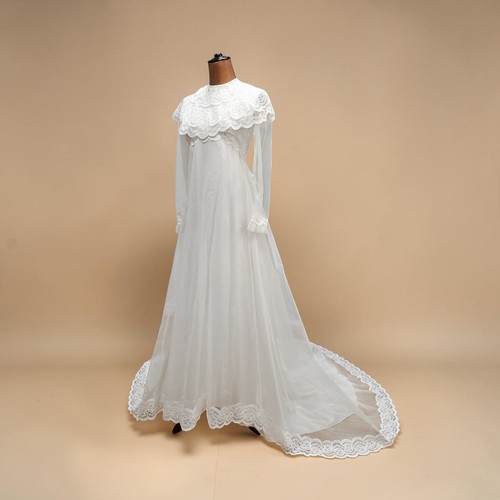 Vintage 70er brautkleid - 70er,