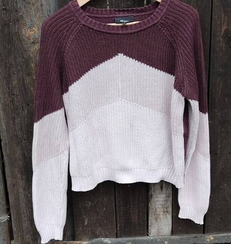 Tricolor vintage pullover - tricolor,