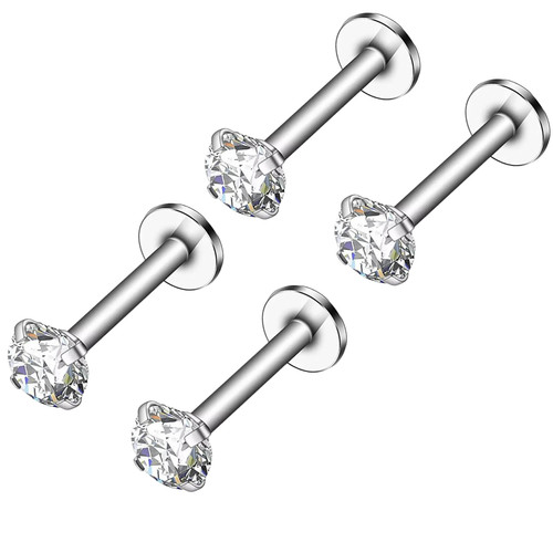 Lippenpiercing labret - 4x,