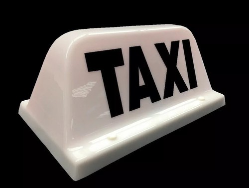 Taxi dach schild weiß - weiß,