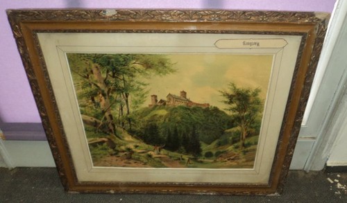 Alte chromo lithografie - chromo,