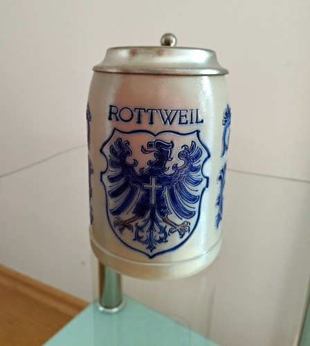 Goebel bierkrug mit zinndeckel - mit,