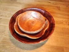 Schalen-Set aus leichtem Pressholz 7 Stück