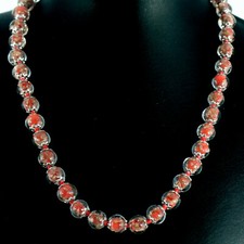 Murano Glas Halskette rot 42