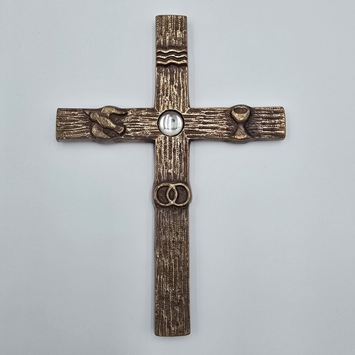 Sakrales wandkreuz metall - sakrales,