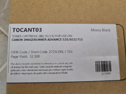 Original canon t03 toner - t03,