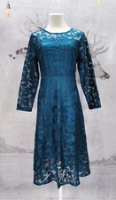 Neu Wanssy Damen langarm Kleid