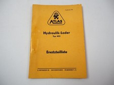 Atlas 402 Hydraulik Lader Ersatzteilliste Ersatzteilkatalog 1961