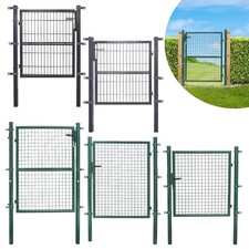 Gartentor Metall Gartenzaun Tor Premium Gartentür 3x Schlüssel Zauntür 100-150CM