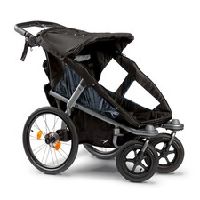TFK Velo 2 Kinderwagen Fahrradanhänger Buggy schwarz Zwillingswagen Outdoor