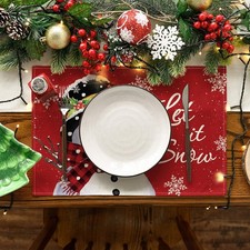 4 STK Weihnachts Tischsets