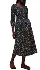 WHISTLES Midikleid Popeline