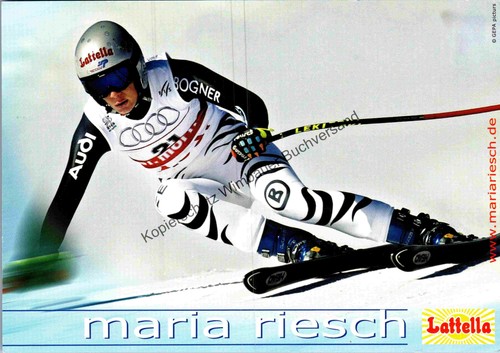 Autogrammkarte maria riesch - autogrammkarte,