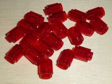 Nr.6103 Lego 3062b Steine 20 rund 1x1 transparent rot  - Trans-Red