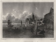 Emmerich Original Stahlstich Oeder 1870