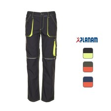PLANAM Kinder Bundhose BASALT NEON Arbeitshose Kinderhose Hose in Kindergrößen