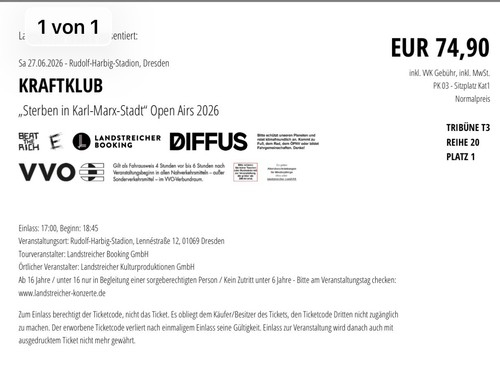 Kraftklub tickets 06 - kraftklub,