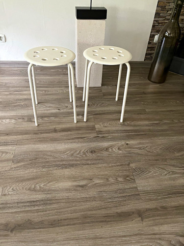 Hocker rund weiß mit - 2x,
