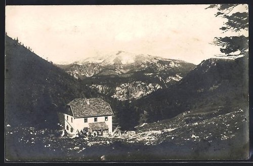 Ansichtskarte naturfreundehaus - ansichtskarte,