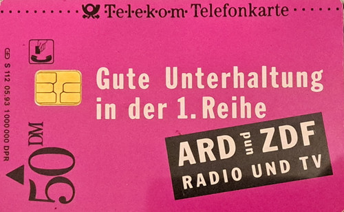 Telefonkarte 112 ard - s, 05.93