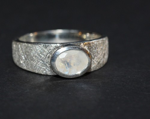 Ring silber 925 mondstein - mondstein, rg