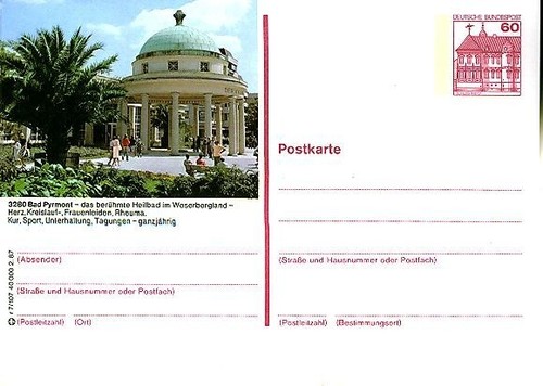 Bildpostkarte bad - bildpostkarte, **