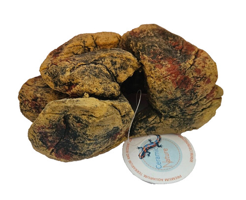 Felsen ocker 12x20x12cm - , höhle