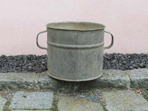 Alter zinkkübel zinktopf - zinkkübel,