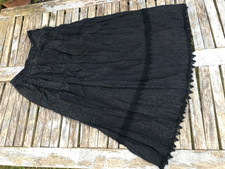 ❤️ WOW! Vintage Rock Spitze. Ideal auch für Lagenlook schwarz M L  40 42 44